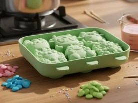 Molde silicona 6 chupetines animales del bosque